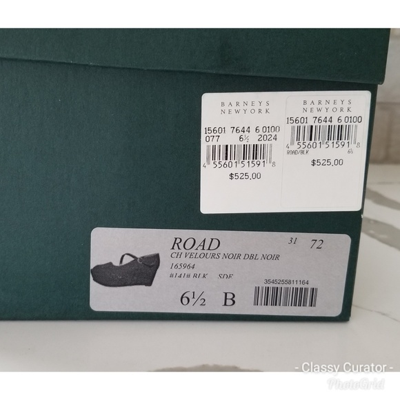 ROBERT CLERGERIE Paris blk suede platform peeptoe - Picture 7 of 7